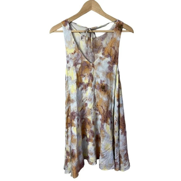 UO Silence + Noise Tie Dye Swing Dress Size Small Rayon Mini Lined Women’s - Picture 5 of 10
